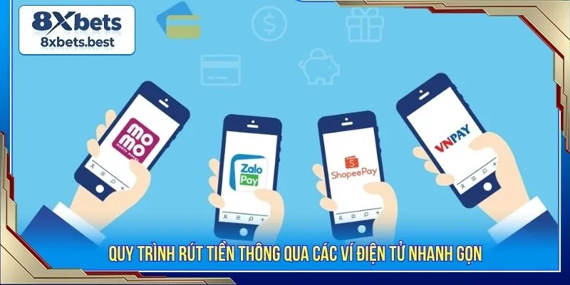 Hướng Dẫn Rút Tiền 8XBET Nhanh Gọn Và Các Lưu Ý Cần Thiết 2 Quy trình rút tiền thông qua các ví điện tử nhanh gọn